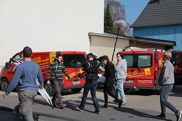 Dreharbeiten zum Studentenfilm Helica in Hagen