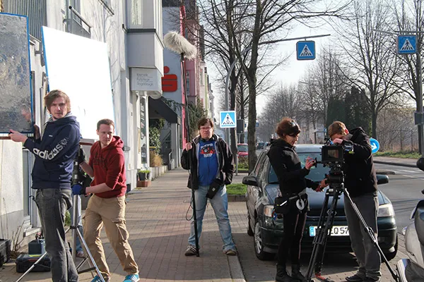 Dreharbeiten zum Studentenfilm Helica in Hagen
