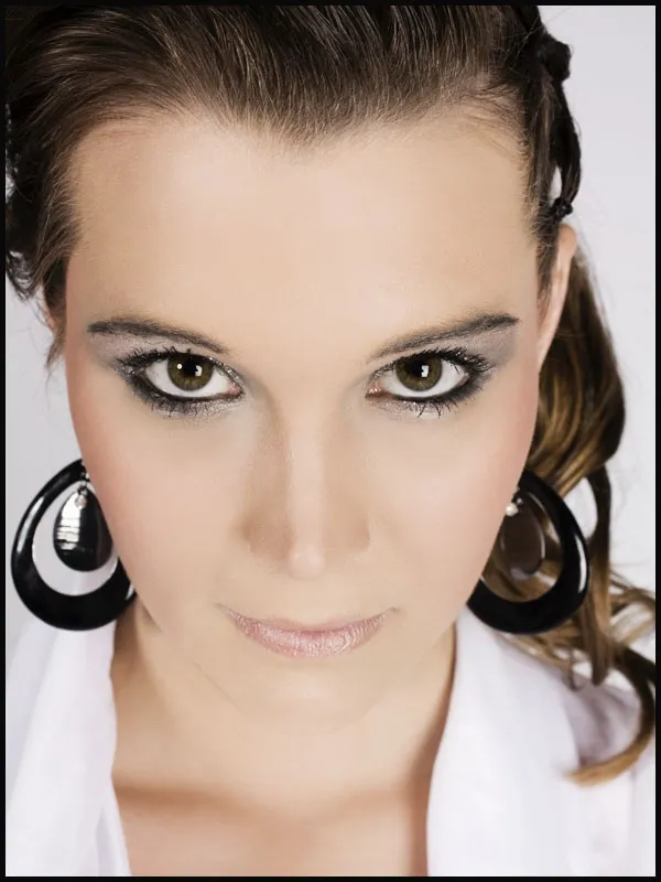 Make-up: Arbeit einer Schülerin der Kosmetikschule Beautyworld S. Siakka in Dortmund
